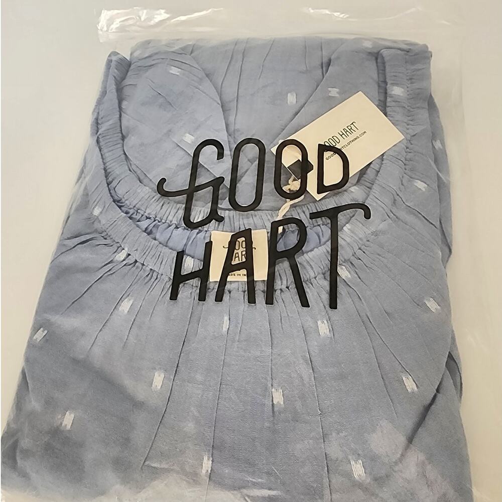 Good Hart GH by Matilda Jane Womens Large Blue Chambray All Day Tiered Dress - Picture 4 of 6